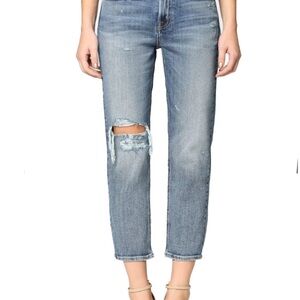 Zoey High-Rise Distressed Mom Jean by Hidden Jeans